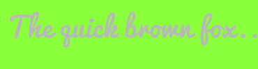 Image with Font Color B8B8B8 and Background Color 8CFF3C